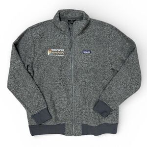 Patagonia Woolyester Fleece Jacket Men's XL Gray Full Zip Wool Blend Recycled